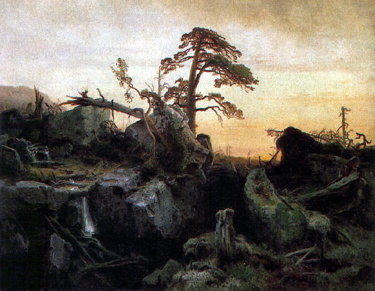 Hermann August Cappelen Sterbender Urwald, Nationalgalerie Oslo